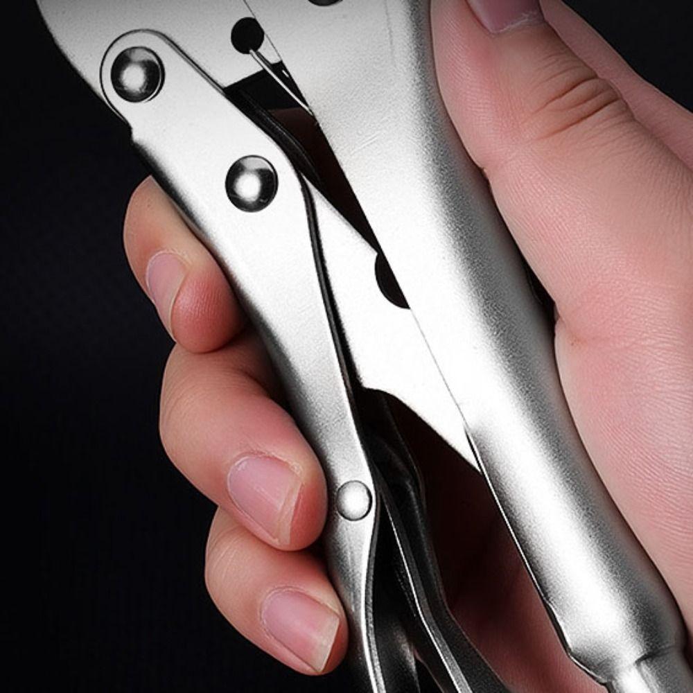 Adjustable Locking Welding Jaw Pliers U-shaped Grip Vise Pliers Pipe Welding Butt Pliers Riveting