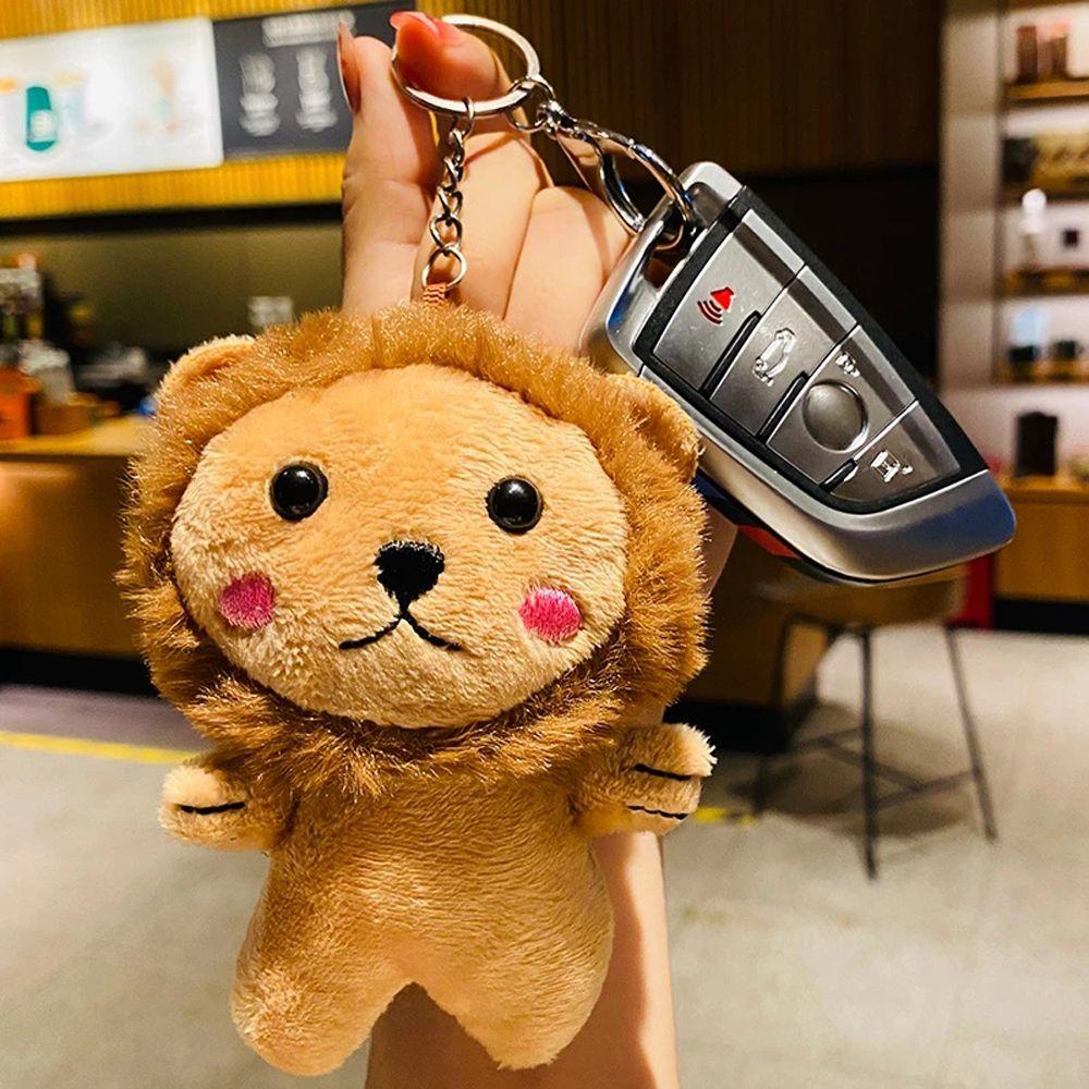 Toy Luggage Plush Toy Animal Doll Plush Pendant Lion Keyring Lion Plush Keychain Lion Plush Doll