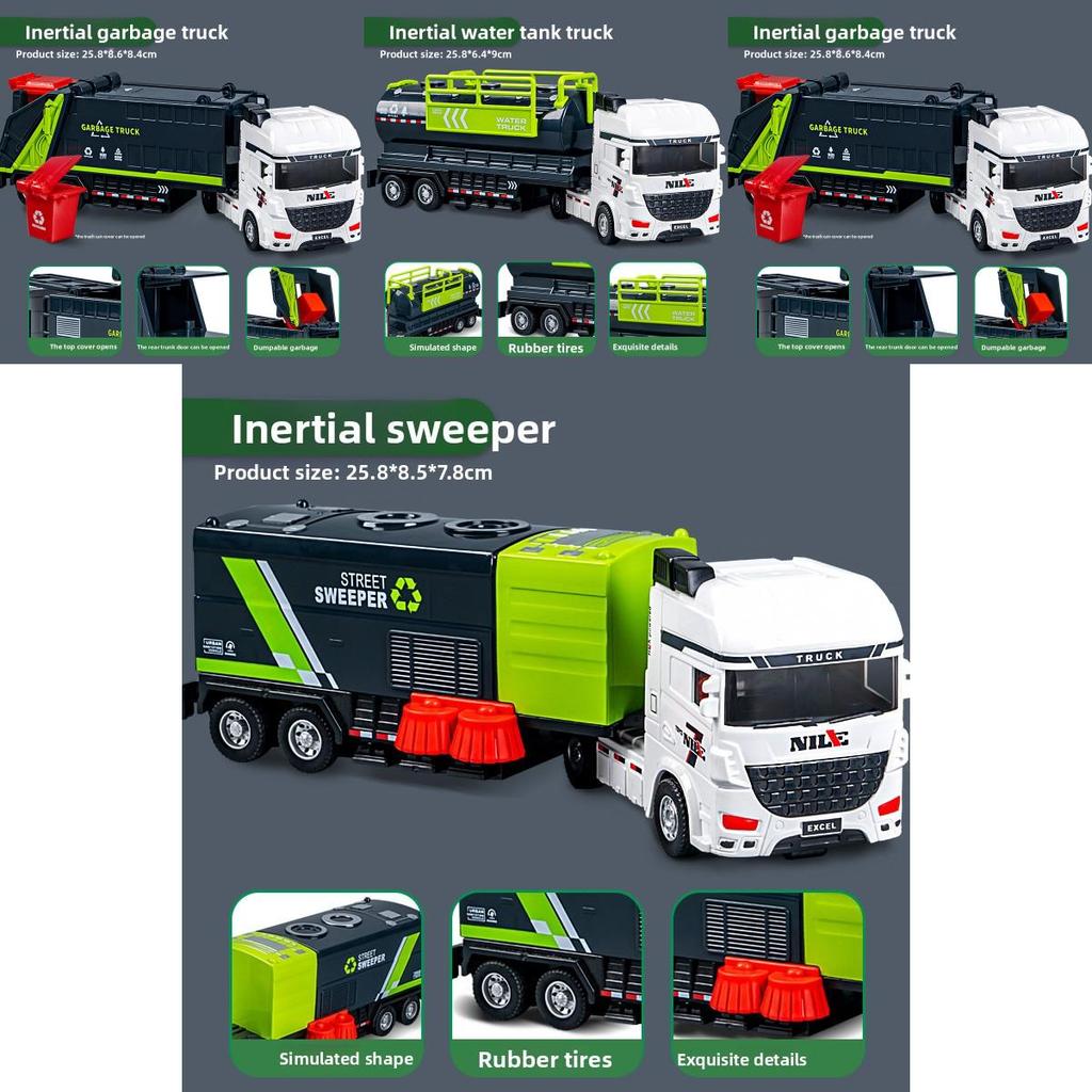 Engineering Vehicle Model With Inertia Drive For Boys Playroom And Collectors