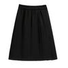Plus Size Women's Clothing Chubby Girl Preppy Style Young Adult Elegant Graceful A- line Suit Pleated Loose High Waist Slimming Skirt