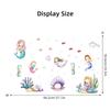 1Pc Cartoon Ocean Mermaid Wall Sticker Kids Room Girls Decoration For Bedroom Baby Room DIY Wallpaper Home Decor Living Room