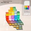 Transparent Rainbow 3D Building Blocks: Educational Acrylic Cubes for Children