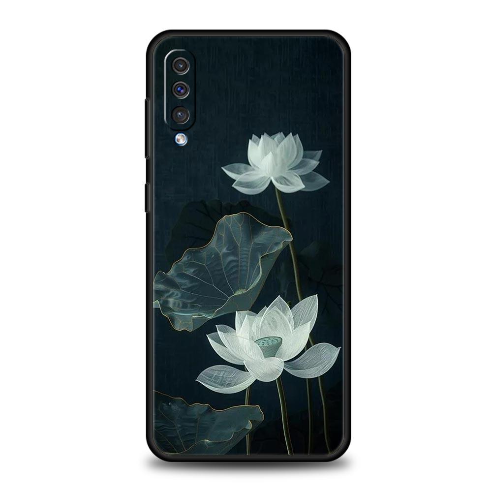 

Чехол для телефона с узором лотоса для Samsung A26 A36 A56 A54 A52 A50 A70 A40 A20S A12 A14 A16 A22 A24 A42 A34 A32 5G A04s A06 5G Samsung A36 5G