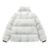 Unisex Tie-dye Stand Collar Puffer Jacket, Thickened and Large Size