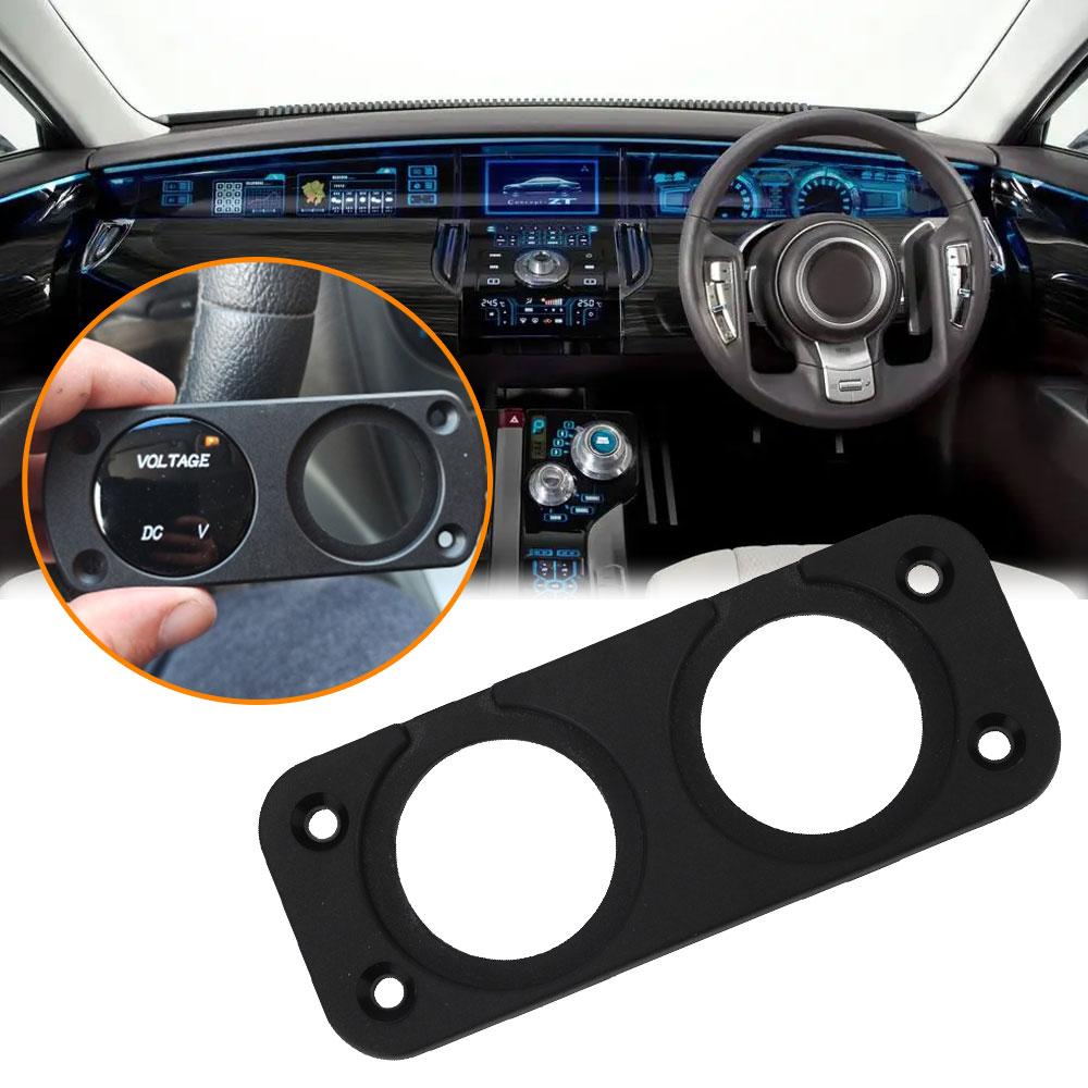 Car Lighter Bracket Charger Switch Voltmeter Mount Plate 1/2/3 Hole Car USB Panel for Car Ship Motorcycle Truck Interior Part