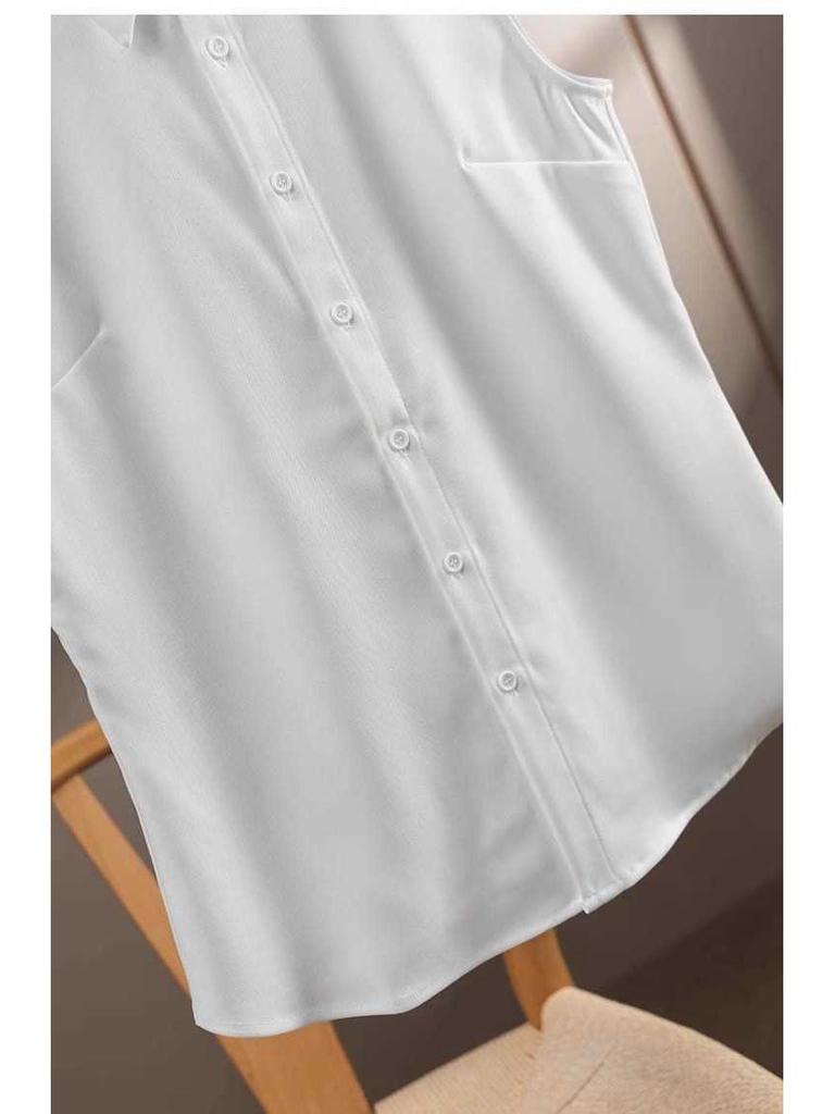 2023 Women's Solid Color Sleeveless Polo Collar Vest - Versatile Autumn/Winter Pairing with Sweater