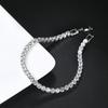 Diamond Elastic Bracelet Hip Hop Bracelet Single Row Diamond Bracelet with Simple and Versatile Style Diamond Bracelet Jewelry Zircon Bracelet