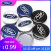 Samolepka na auto 4 ks 54MM Originální středové krytky kol auta Dekorace pro Ford Focus MK2 Fiesta Mondeo Galaxy Falcon Territ