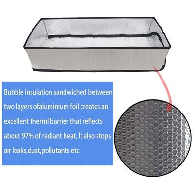 Couverture d'escalier de grenier en feuille d'aluminium Couverture universelle quatre saisons pour la conservation de la chaleur Couverture anti-poussière Usage domestique
