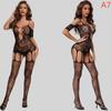 Womens Bodystocking Fishnet Dress Lingerie Open Crotchless Bodysuit Women Underwear See Through Babydolls Sexy Costumes