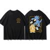 Animation Derivatives Short Sleeve T-Shirt Gengar Psyduck Mewtwo Printed Men's Boys and Girls Summer New Fashion