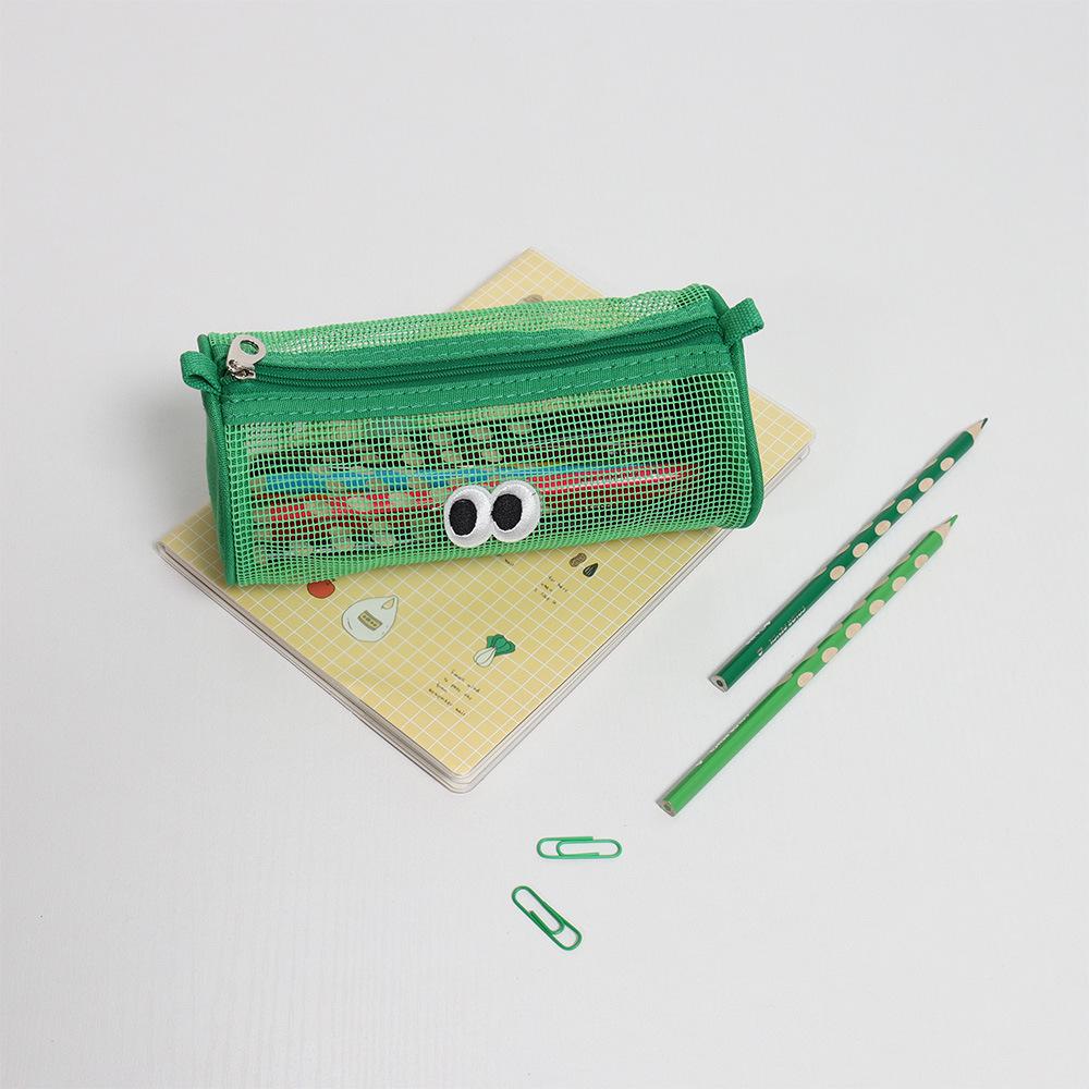 

Прозрачный пенал большой вместимости и дорожный органайзер для косметики Round Pencil Case