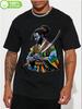 Stylish EWHAfro Samurai Anime Print Cotton T-shirt for Men & Women - Comfortable