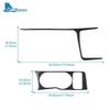 Real Soft Carbon Fiber Trim Sticker LHD For Ford Focus SE ST MK3 2012 2013 2014 Car Gear Cup Holder Frame Panel Accessories