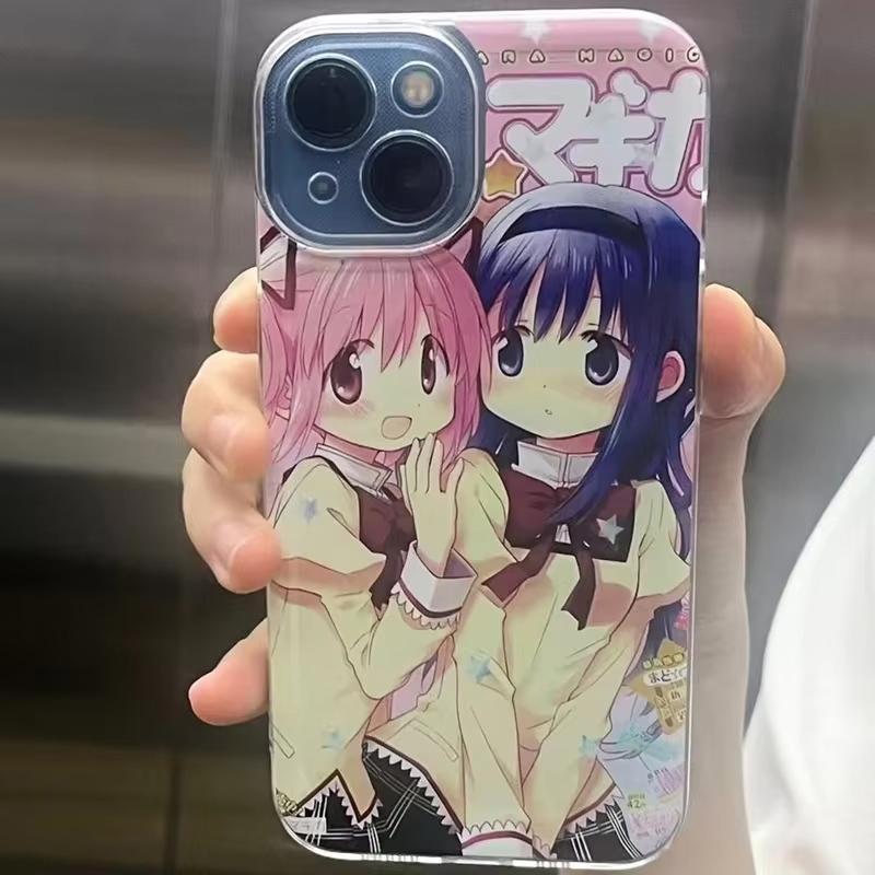 Anime Madoka Magica Phone Case For iPhone 16 e 15 14 13 12 11 Pro Max Plus X XS XR SE 2020 2022 Funda Coque Kaname Madoka
