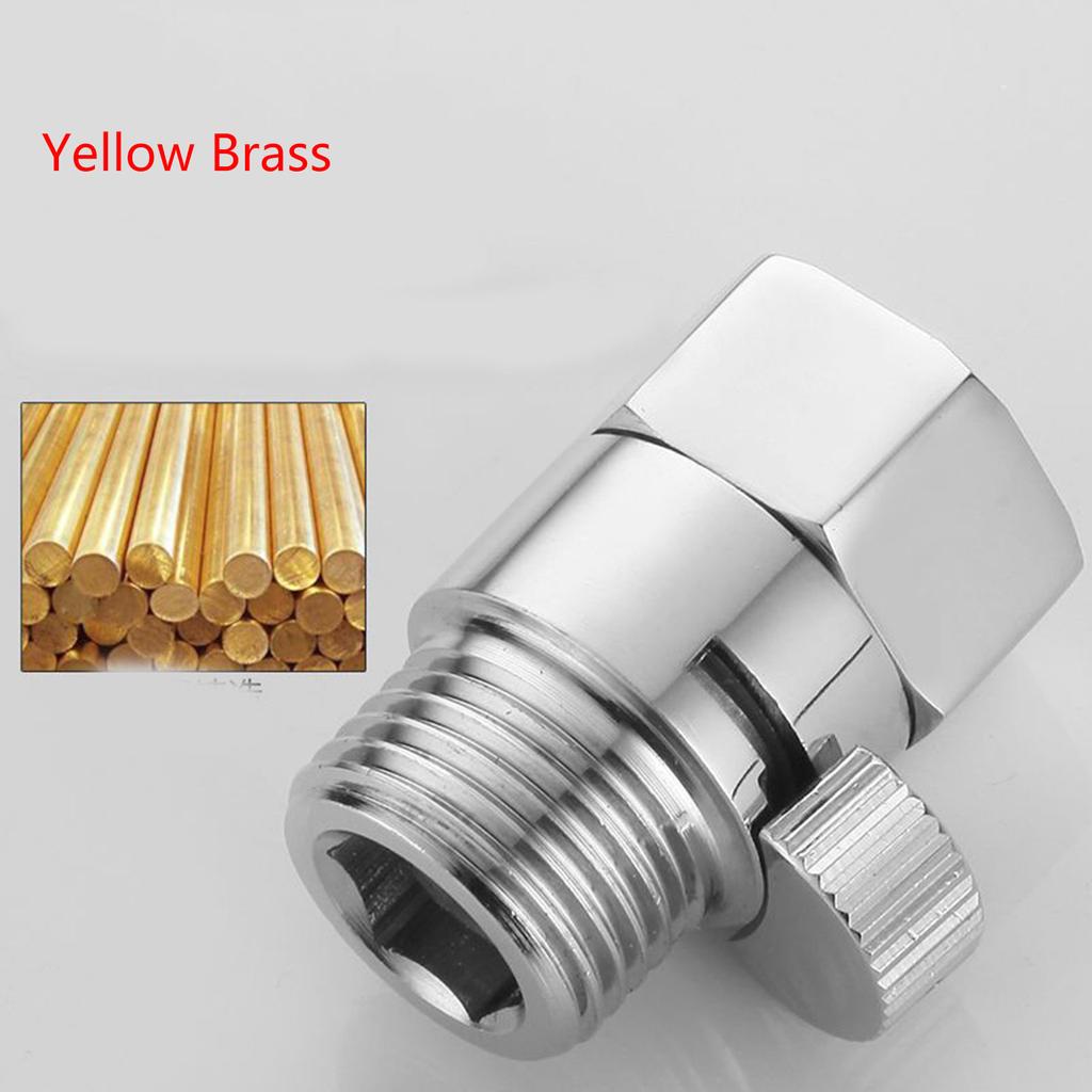 Adjustable Brass Shower Head Shut Off Reliable & Versatile Shower Head Water Flow Regulator Simple Installation Durable