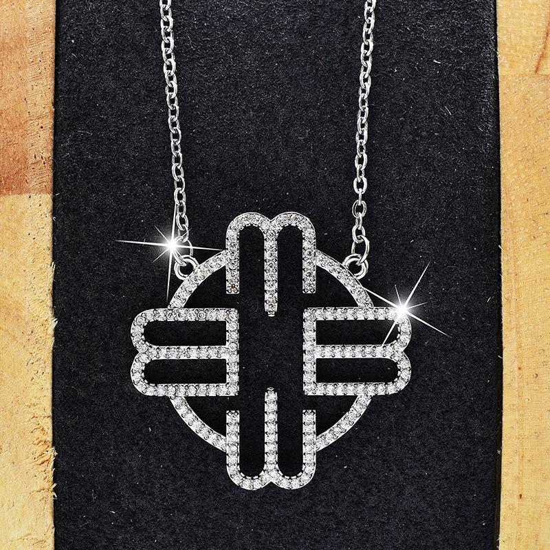 

Stylish And Gold Silver Titanium Steel Choker Necklace With Four Leaf Clover Charm золотий