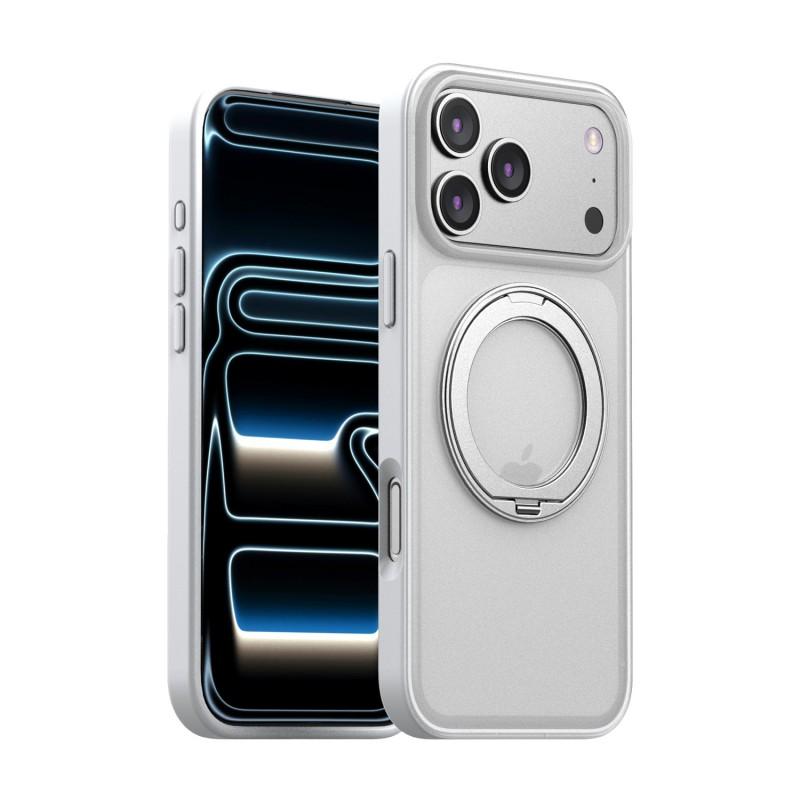 360 Rotating Magnetic Phone Case With Kickstand IPhone 15 Pro Max Plus - Shockproof Silicone Cover