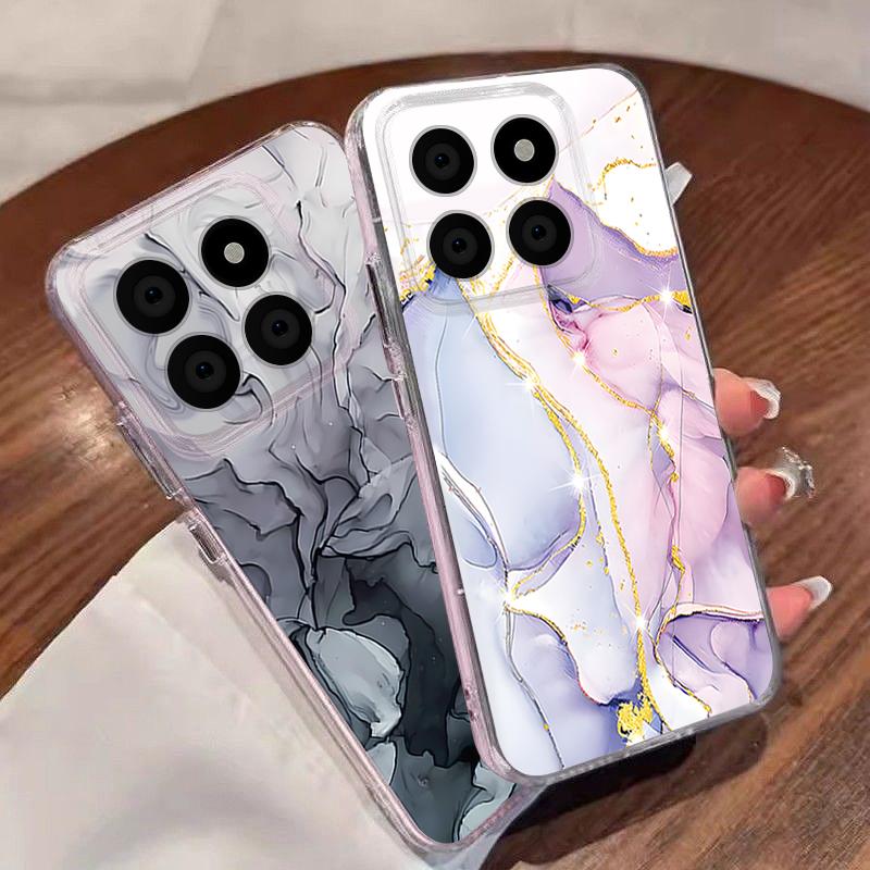 Marble Pattern Phone Case For Xiaomi Redmi Note 15 Pro 4G Funda Redmi Note 14 13 Pro 5G Clear TPU Silicone Soft Cover