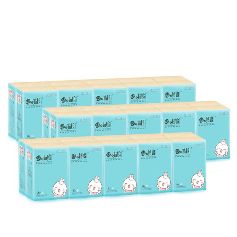 10 Pack Cute Printed Handkerchief Portable Small Bag Face Towel Natural Wood Pulp Napkin Tissue