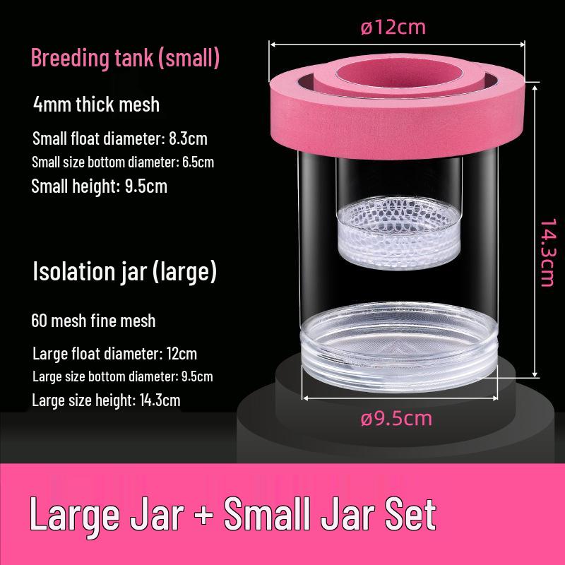 Guppy Breeding Box: Fish Isolation & Hatching Tank for Small Fish Fry & Mother Fish