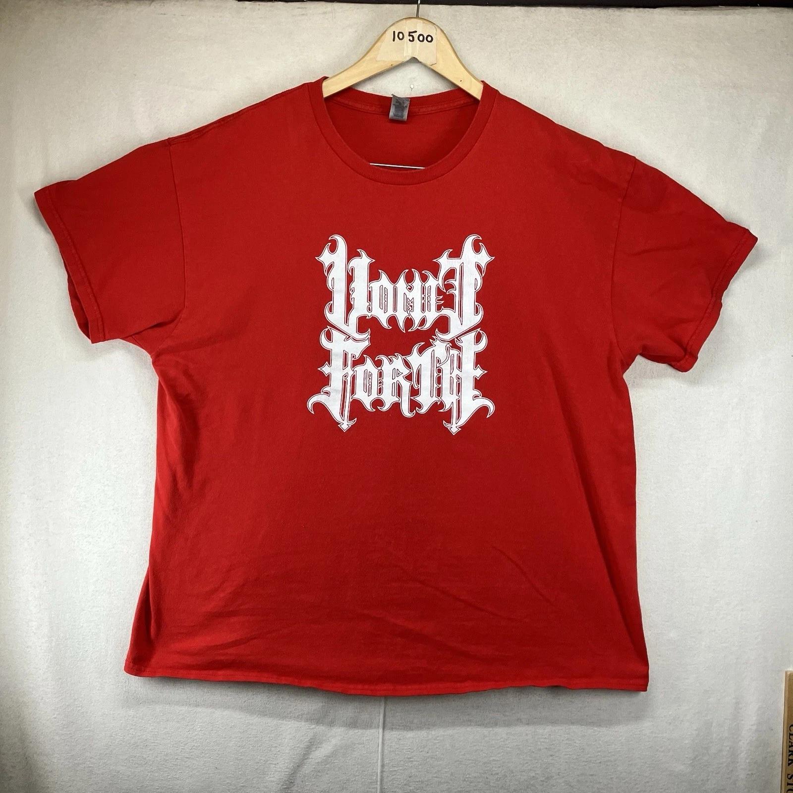 Vomit Forth Футболка с логотипом дэт-метал группы Мужская XL Двусторонняя Графика с демоном на спине 3XL