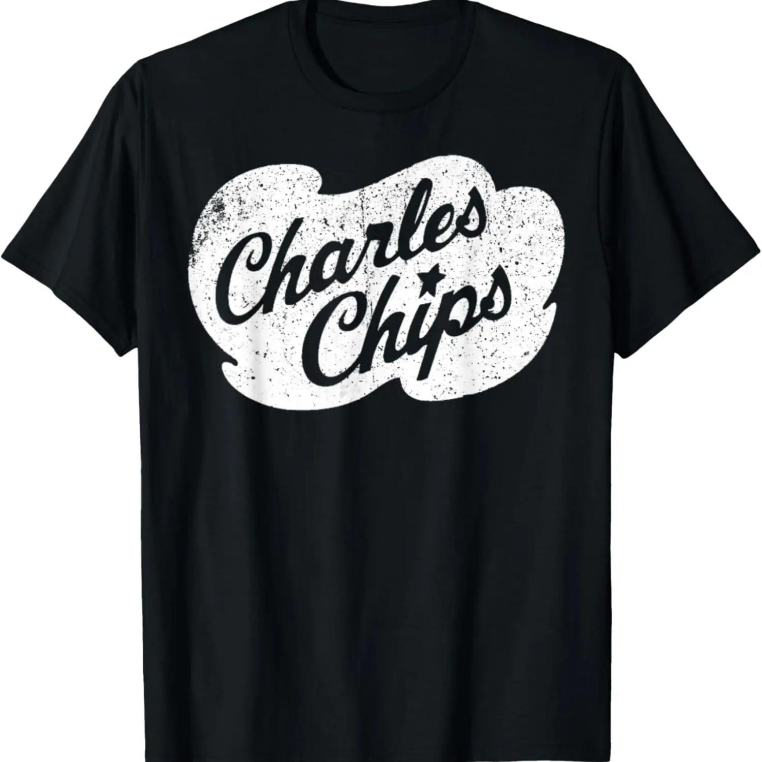Vintage Charles Chips Vintage Retro T-Shirt S