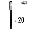 10/20 Pack Black 0.5mm Neutral Gel Pens | Quick-Drying, Smooth-Writing Office & School Supplies for Business, Study & Daily Use