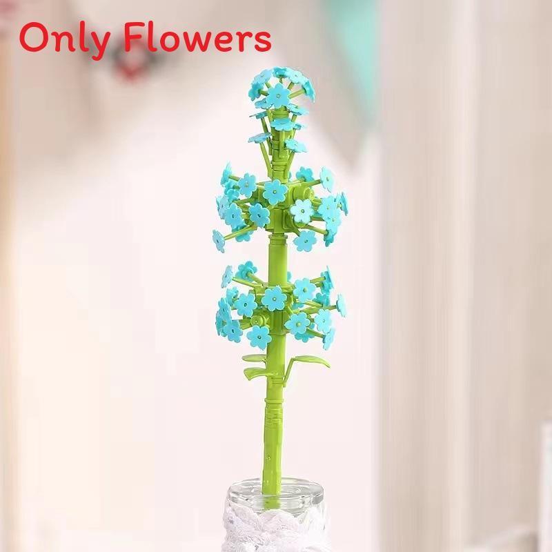 Jasmine Lotus Lily Of Valley Flower Building Blocks Assembling Toy