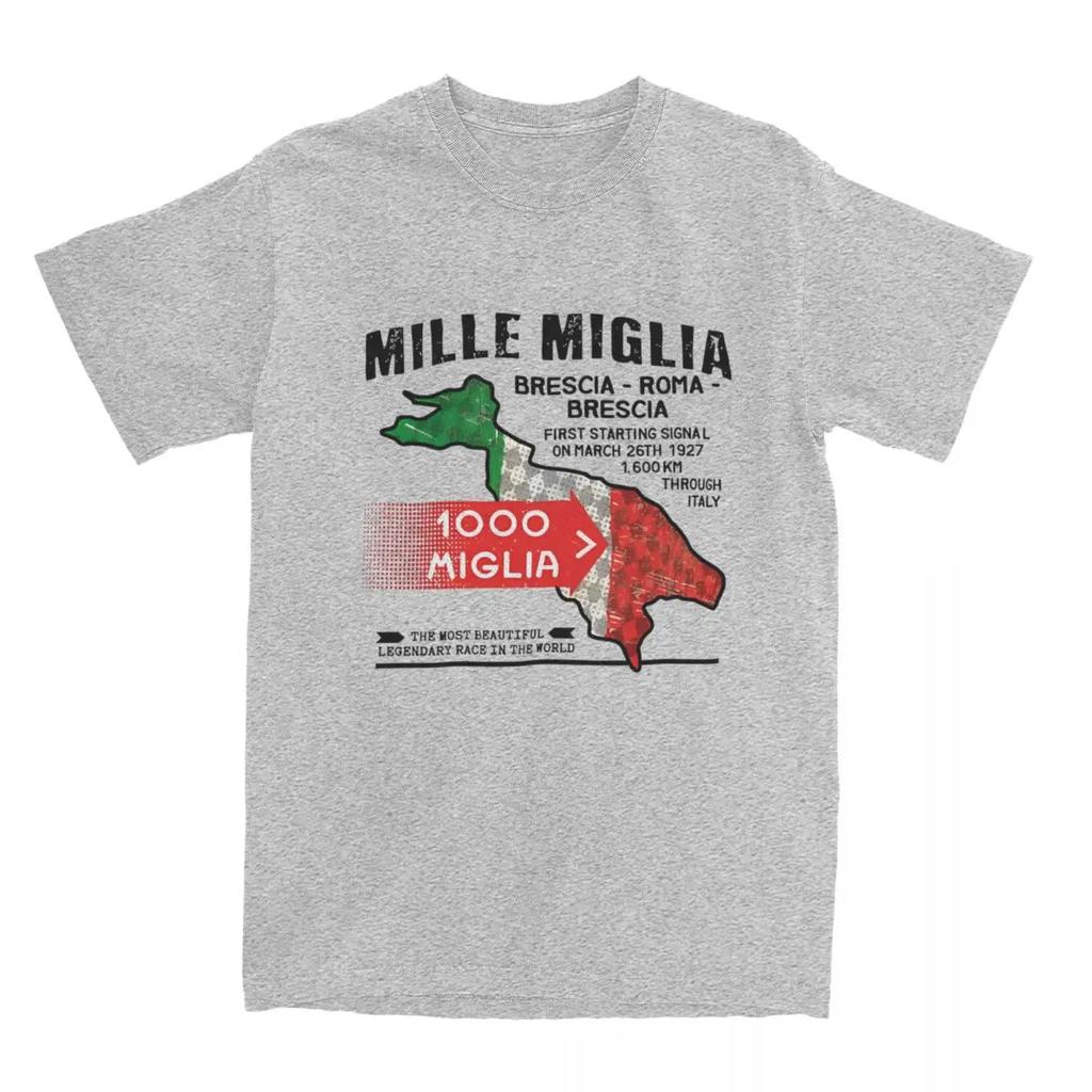 Mille Miglia Racing Experience T-Shirt 1000 Miglia Beliebte T-Shirts Kurzarm Streetwear Tops Sommer 100% Baumwolle Oversize T-Shirt