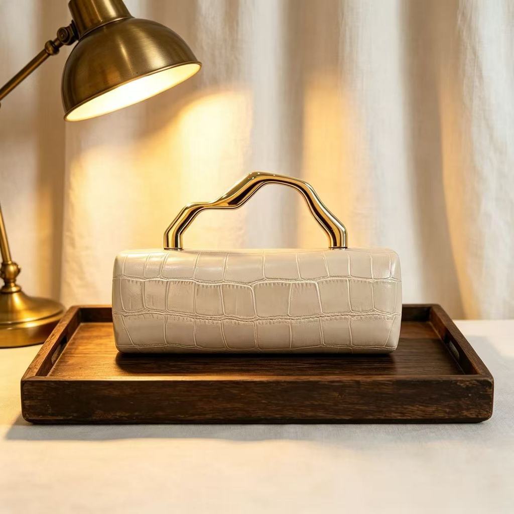 Pu Crocodile Pattern Crossbody Bag With Chain For Evening Wear And Daily Use