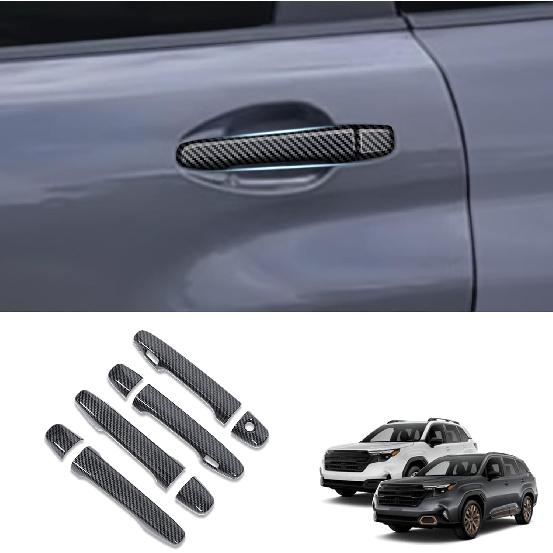 

Door Handle Cover Trim Compatible with Subaru Forester 2025 and up, ABS Exterior Door Handles Anti-Scratch Protector Cover for Subaru Forester Carbon Fiber Grain