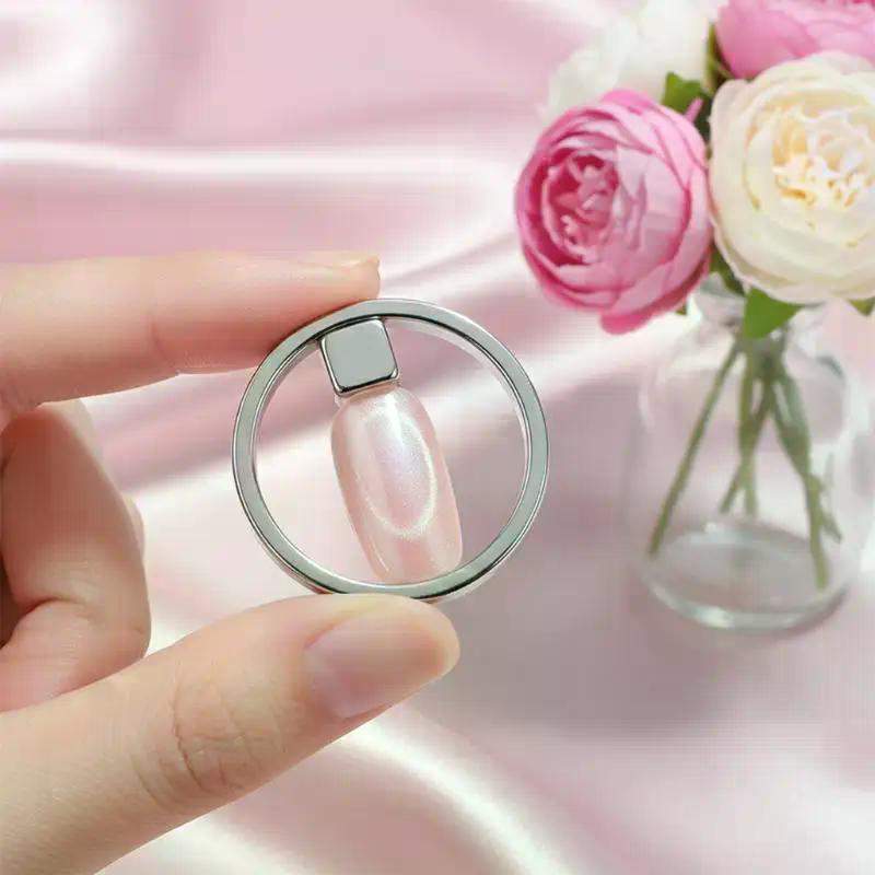 Hollow Ring Cat Eye Magnet Tool – Reusable Magnetic Wand for Multi-Line & Glass-Bead Effect On Magnetic Gel Polish
