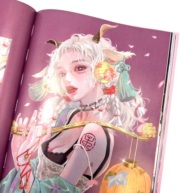 Sternenstruktur Mädchen Illustration Kunstbuch