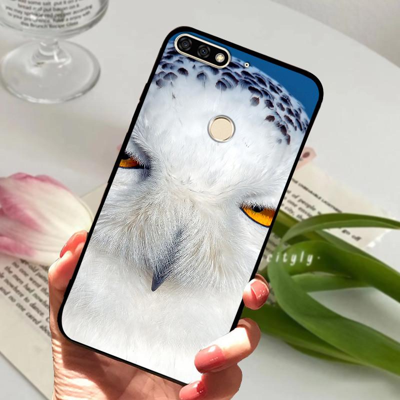 For Huawei Honor 7C Pro Case LND-L29 Silicone Shockproof Soft TPU Phone Cover For Huawei Honor 7C 5.99" Funda Honor7CPro Cartoon