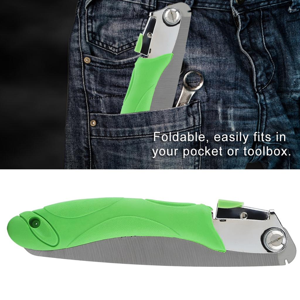   Portable Folding Camp Saw Trimming Wood Tree Garden Woodworking Hand Saws(150mm)