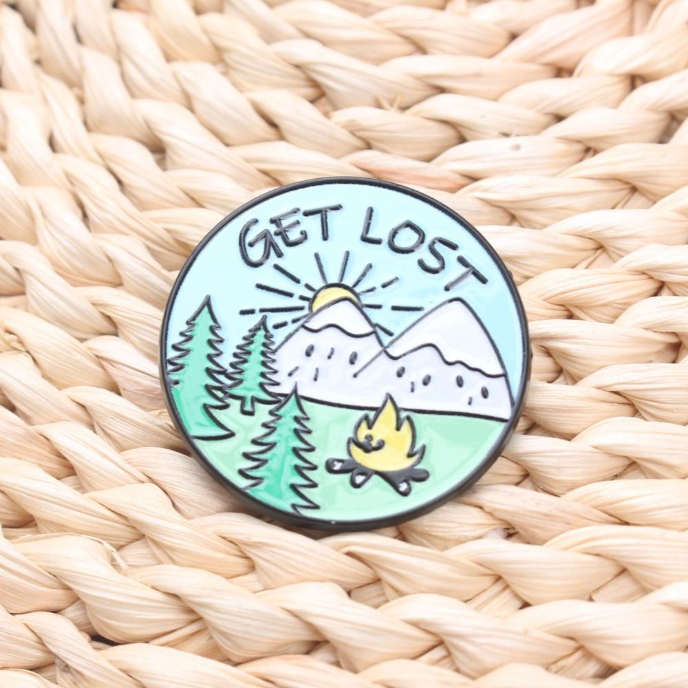 1/4 PCS Creative Adventure Brooch | Design Artistic Adventure-style Accessory Perfect for Everyday Outfits,Gift for Friends