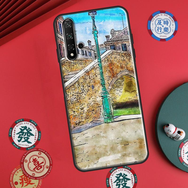Travel italy Street Venice For Huawei P60 Pro P30 P40 Lite Nova Y61 Y91 Y90 Y70 Y60 Y72 12s 12i 11i 7i 8i 9 10 SE Case