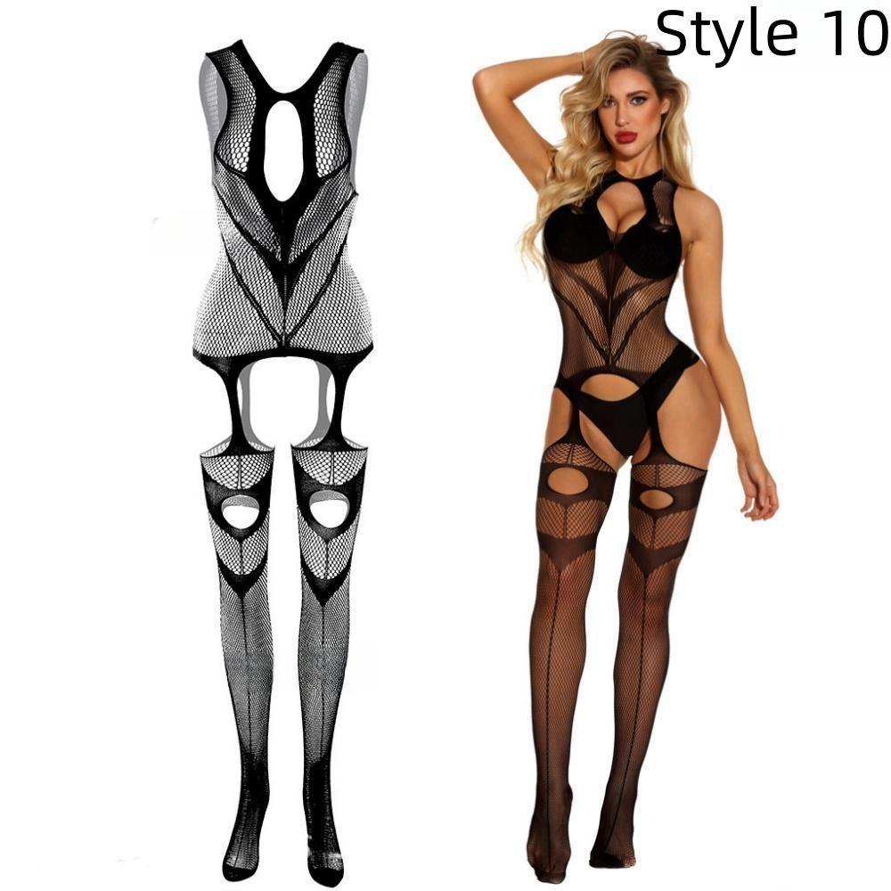 One Piece Plus Size Ženy Žhavé Sexy Spodní Prádlo Květinový Vzor Síťovaná Body Punčocha Body Spodní Prádlo Košilka Spací prádlo Spodní prádlo Kostýmy Sexy
