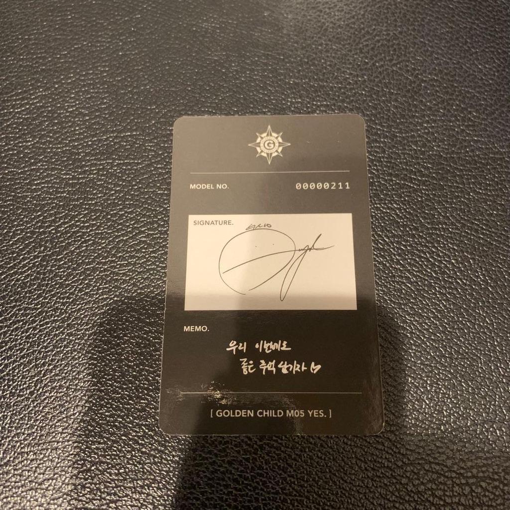 [USED] GOLDEN CHILD 5TH MINI ALBUM YES Autographed