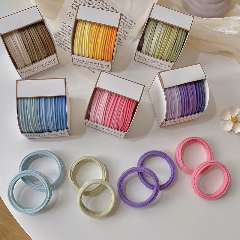 Colorful, High-Elasticity Hair Ties for Ponytails & Buns - Non-Damaging.
