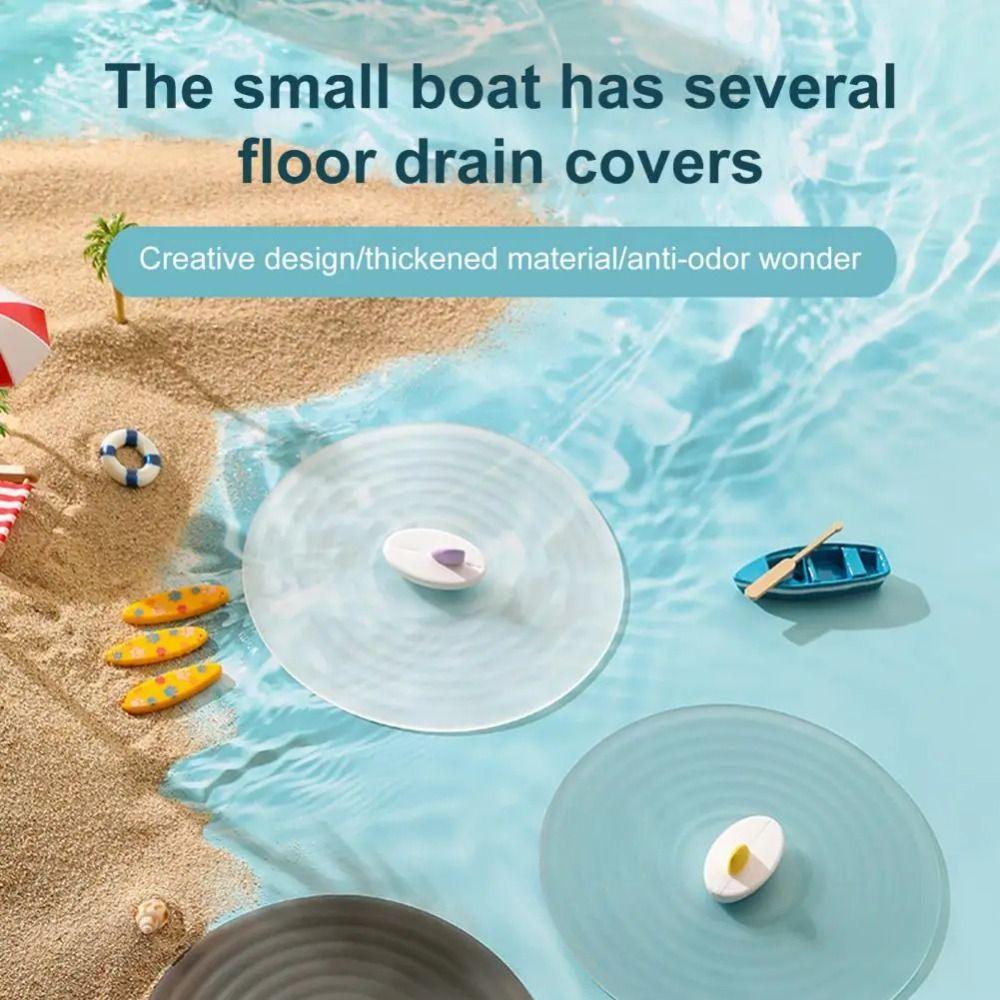 Anti-odor Shower Deodorant Pad Insect-Proof Drain Mat Cartoon Design Floor Drain Cover