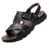 Summer new waterproof and anti slip soft bottom driving beach shoes dual-use men's sandals