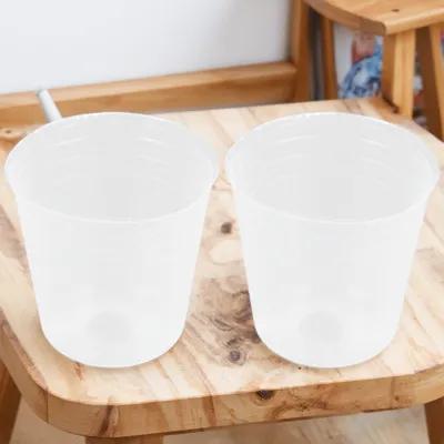 50Pcs Plant Nursery Pots Plastic Clear Orchid Pots Small Plastic Plant Containers Suitable for Succulent Plants Gardening