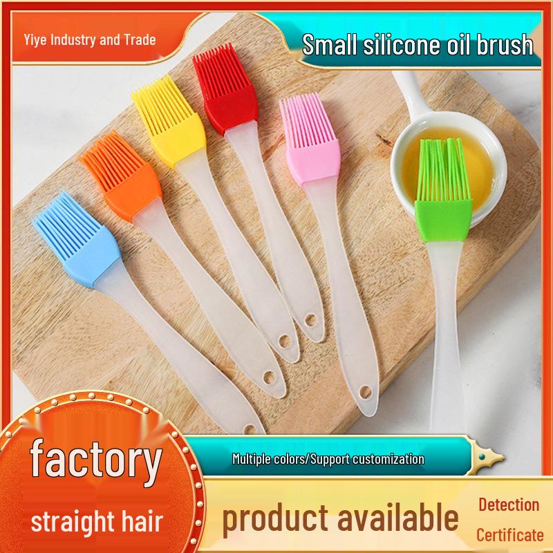 

Zibo BBQ Silicone Oil Brush - Kitchen & Baking Tool for Greasing Cakes and Grilling Orange (No Package)