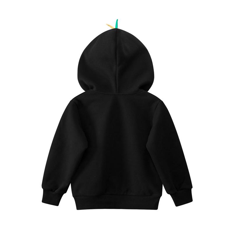 27kids Children's Autumn/Winter Zipper Fleece-Lined Sweatshirt for Baby Boys