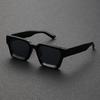Unisex Plastic Fashion Square Frame Sunglasses For Street Pography And Beach Trips Driving Accessories