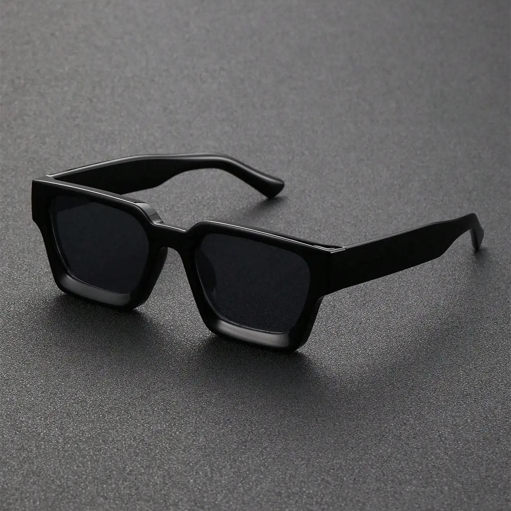 Unisex Plastic Fashion Square Frame Sunglasses For Street Pography And Beach Trips Driving Accessories