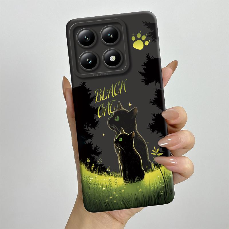 For Xiaomi 14T Pro Phone Case 14Tpro Soft Silicone TPU Sweet Painted Casing Cartoon Printed Shockproof Protective Back Cover