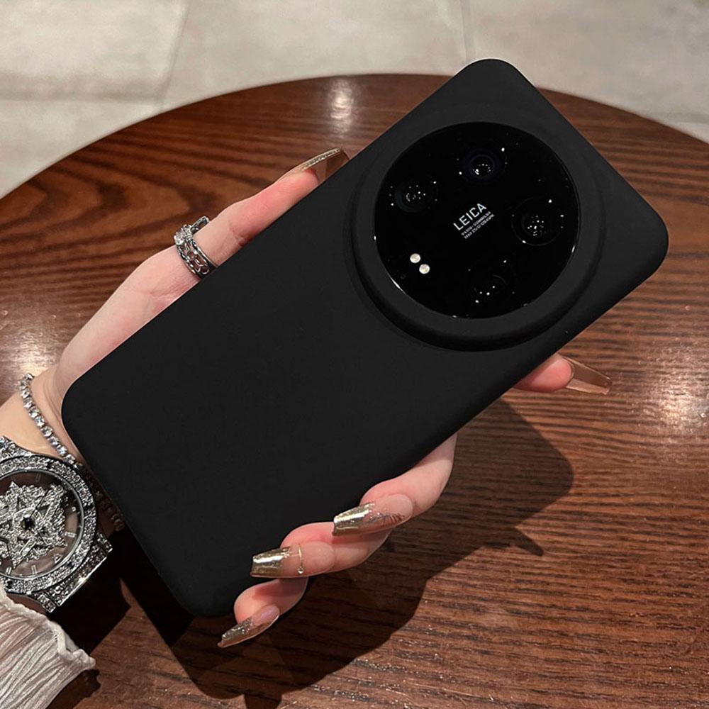 For Xiaomi 14 Ultra Case Skin-Friendly Liquid Silicone+PC Phone Cover